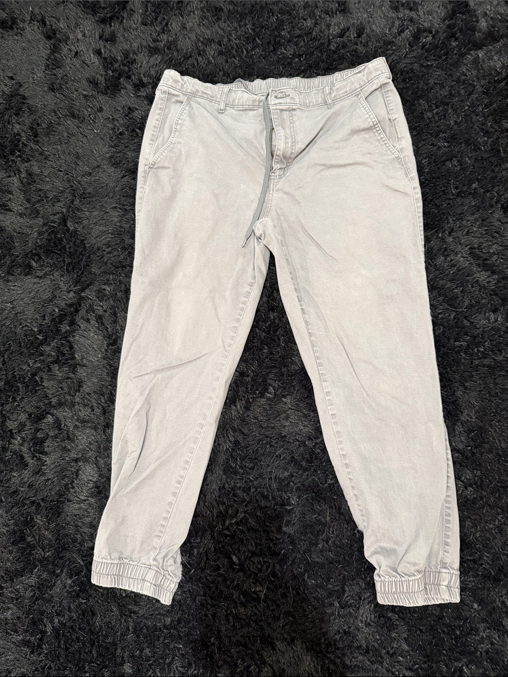 Amazon Essentials Men's Light Gray Jogger Sweatpants - Elastic Cuff